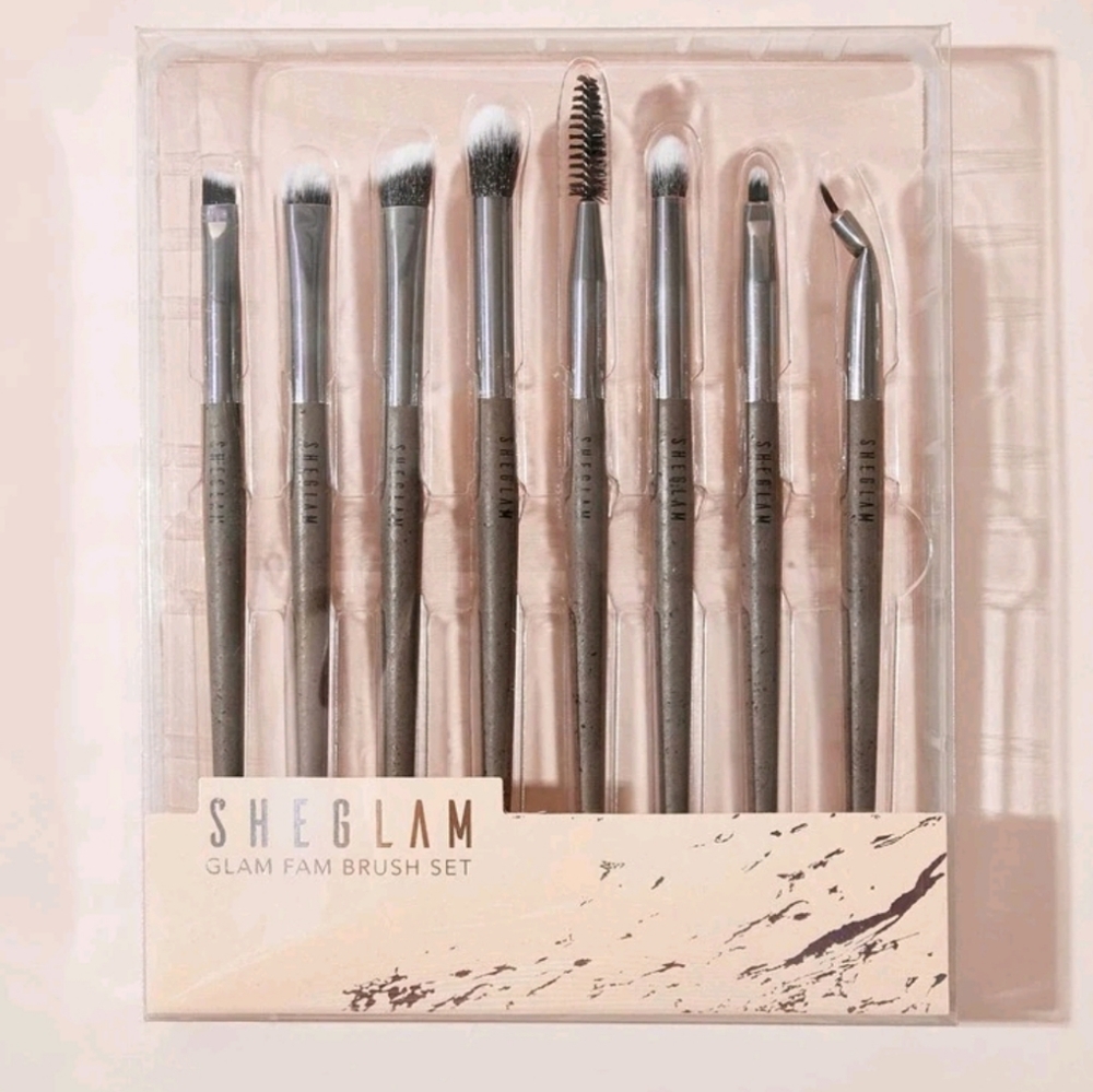 BOGO@50% SHEGLAM 8 Piece Glam Fam Eye Makeup Brush Set